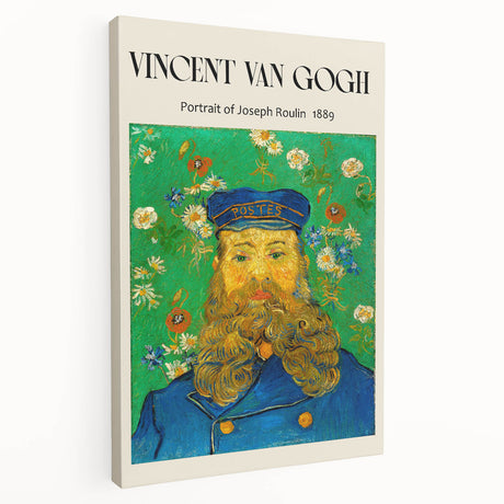 Vincent van Gogh inspired stretched canvas with vivid blue and yellow swirls, ideal for kitchen wall art.