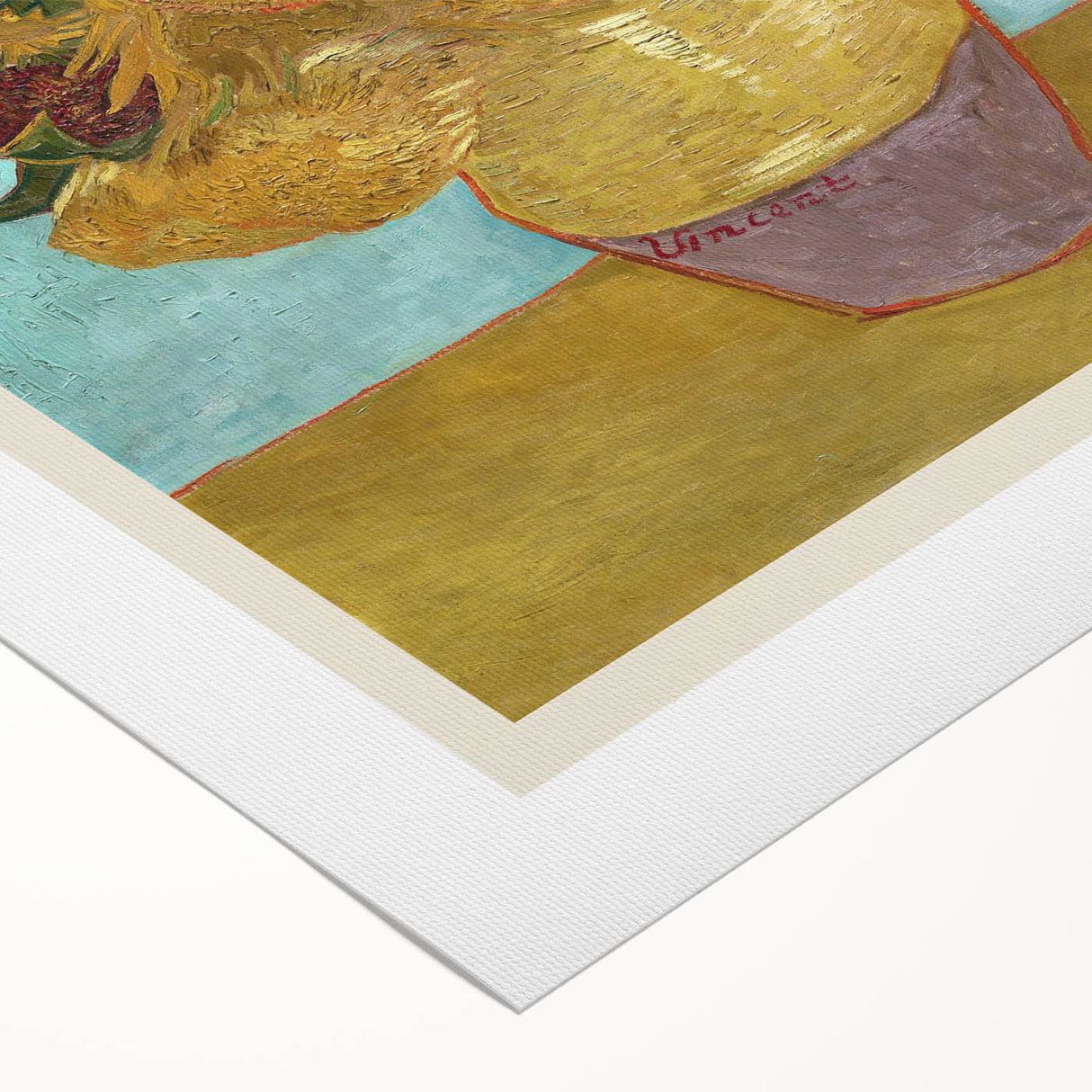Art deco poster featuring a vibrant floral design on rolled canvas, suitable for dining room or bathroom wall art.