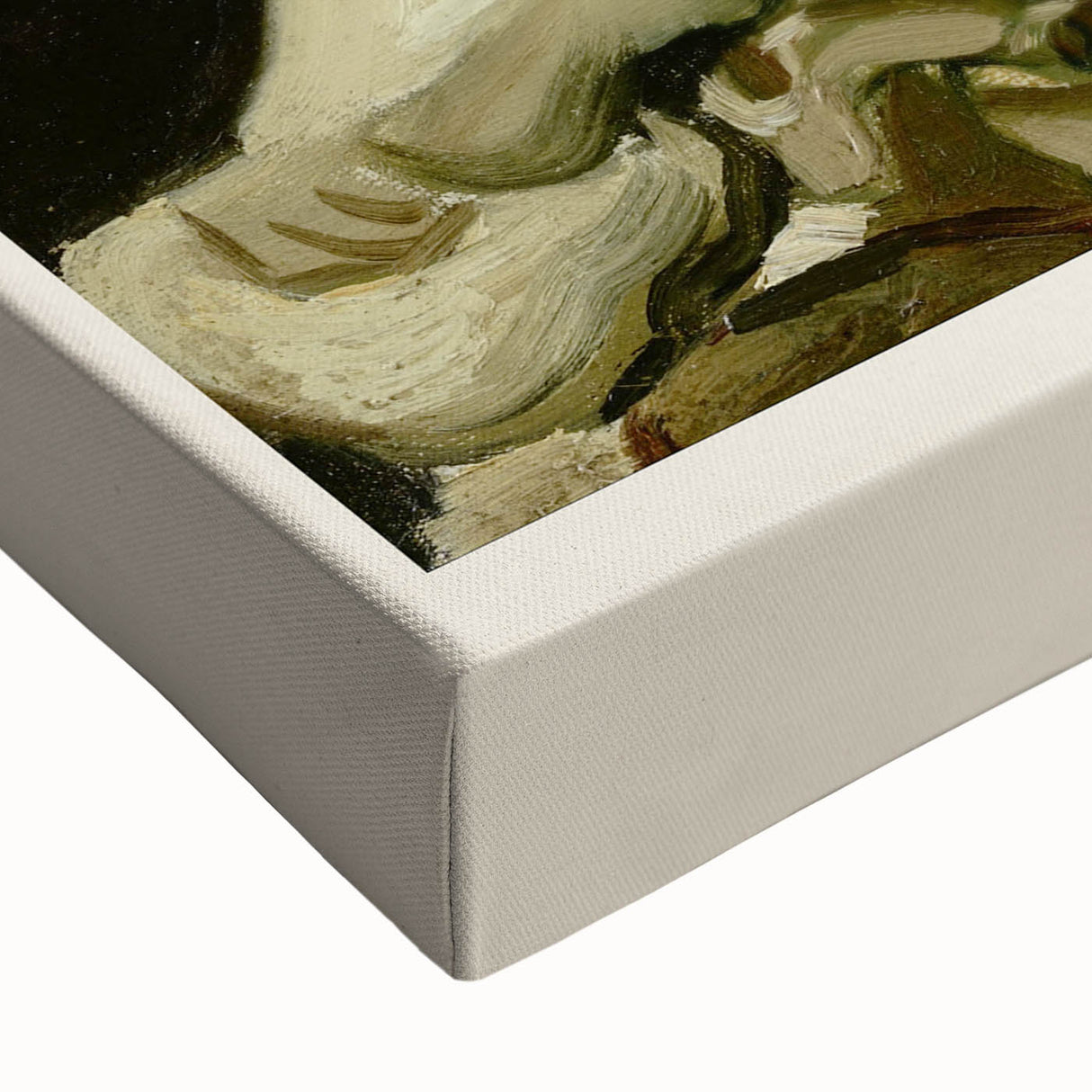 Black and white landscape painting on large canvas, featuring a serene natural scene, ideal for bedroom wall art.