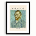 Colorful abstract art print featuring a Van Gogh-inspired design in vibrant hues on a large framed canvas.