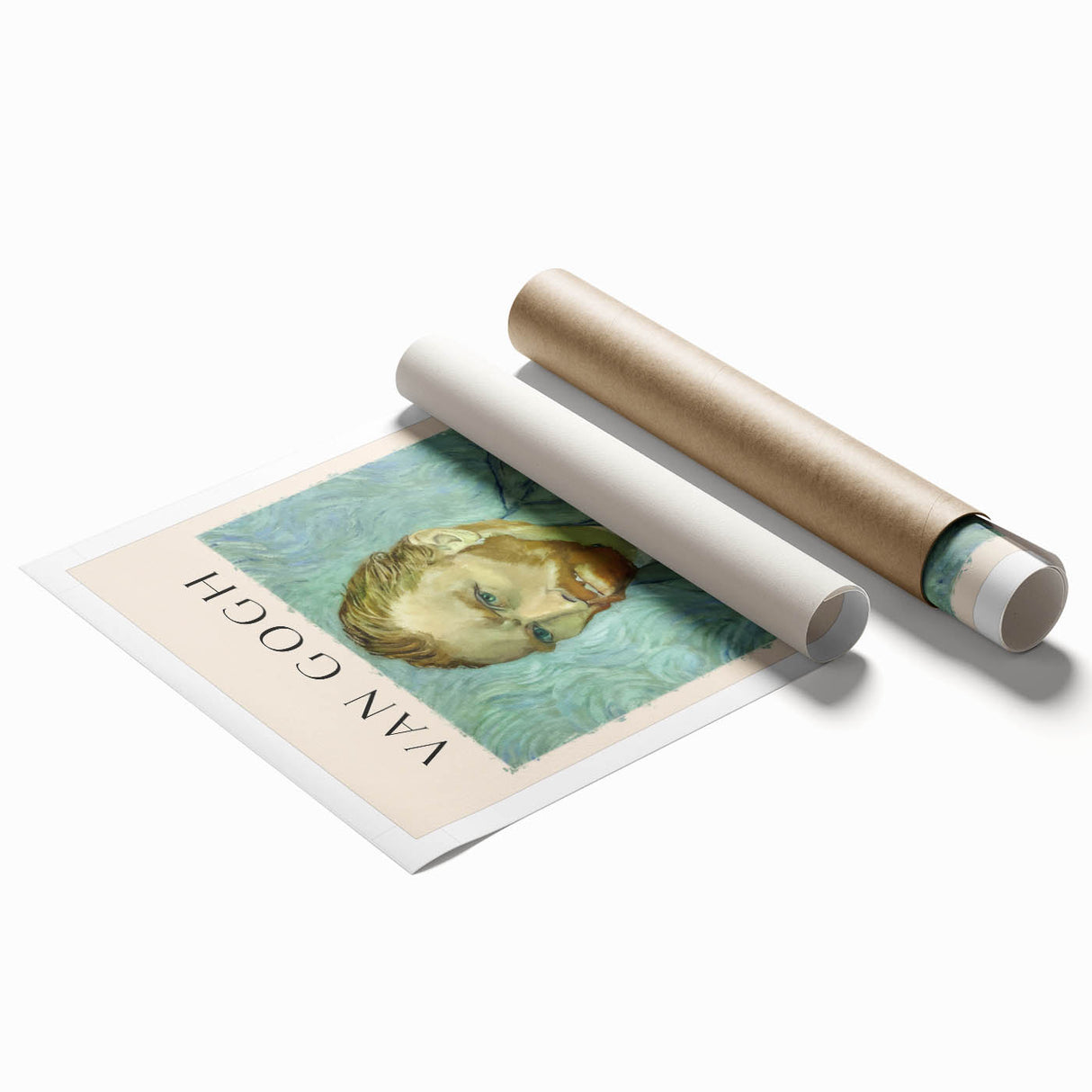 Extra large rolled print of Vincent van Gogh's floral artwork in vibrant colors, ideal for classy bathroom wall art.