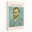 Side view of a stretched canvas featuring a Vincent van Gogh-inspired impressionist painting, suitable for kitchen wall art.