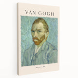 Side view of a stretched canvas featuring a Vincent van Gogh-inspired impressionist painting, suitable for kitchen wall art.