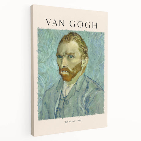 Side view of a stretched canvas featuring a Vincent van Gogh-inspired impressionist painting, suitable for kitchen wall art.