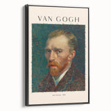 Black and white landscape painting on framed canvas featuring a vintage poster art style, ideal for bedroom decor.