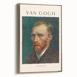 Framed canvas featuring a vintage-style landscape painting with muted earth tones, ideal for bedroom wall art.