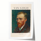 Rolled print of a Vincent van Gogh floral painting in vibrant blues and yellows, ideal for art wall dining room.