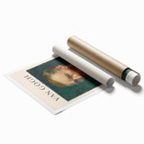 Extra large rolled print of a floral artwork by Vincent Van Gogh, featuring vibrant colors.