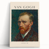Black and white canvas print of Vincent van Gogh's design, ideal for kitchen wall art or bedroom ambiance.