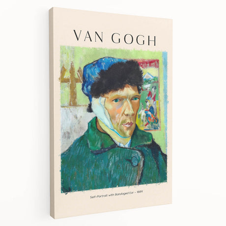 Vincent van Gogh inspired stretched canvas featuring vivid post-impressionist style, ideal for kitchen wall art.