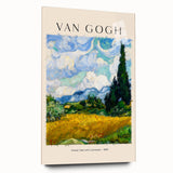 Acrylic print of a Vincent van Gogh-inspired abstract design in vibrant colors, ideal for bedroom or dining room art.