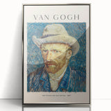 Mid-century modernist art depicting a vibrant Van Gogh scene in silver-framed acrylic, ideal for nursery wall art.