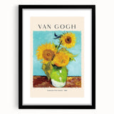 Colorful abstract art print featuring textured strokes in vibrant hues, framed in black, ideal for living room decor.