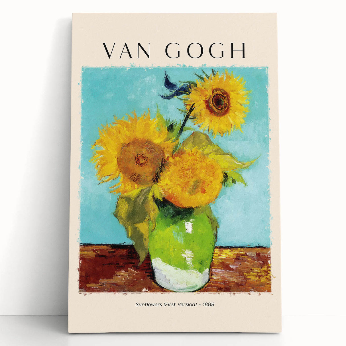 Black and white canvas print of Vincent van Gogh's artwork, ideal for kitchen wall art or bedroom ambiance.