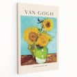 Vincent van Gogh-inspired stretched canvas featuring vivid colors and impressionist style, ideal for kitchen wall art.