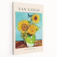 Vincent van Gogh-inspired stretched canvas featuring vivid colors and impressionist style, ideal for kitchen wall art.