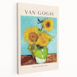 Vincent van Gogh-inspired stretched canvas featuring vivid colors and impressionist style, ideal for kitchen wall art.