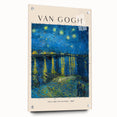 Side view of a Vincent van Gogh inspired acrylic glass print with vivid colors, ideal for dining room decor.