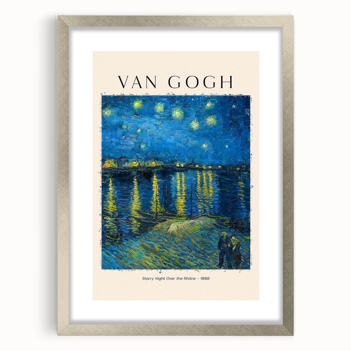 Textured art print of abstract patterns in vibrant blues and yellows on a framed canvas, suitable for bedroom decor.