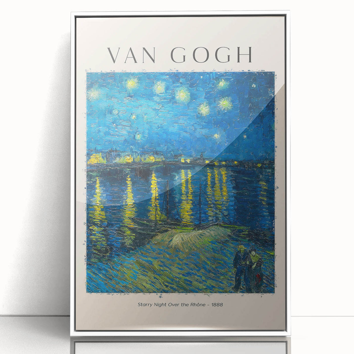 Acrylic print of Vincent van Gogh's artwork in art deco style, featuring vibrant colors, ideal for modern art wall decor.