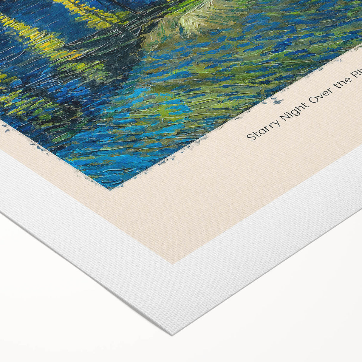 Art deco poster featuring a minimalist Vincent van Gogh design in muted colors, ideal for dining room wall art.