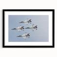 Extra large, textured abstract art print of colorful airplanes on a black framed canvas, ideal for living room decor.