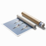 Extra large wall art featuring a detailed airplane blueprint on a rolled print, suited for dining room decor.