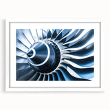 Extra large abstract art print of textured airplanes in neutral tones on a white framed canvas, ideal for living room decor.