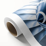 Art deco style airplane illustration in neutral tones on rolled canvas, suitable for nursery wall art.