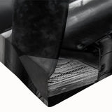 Large art of a black and white airplane on stretched canvas, suitable for bedroom wall decor.