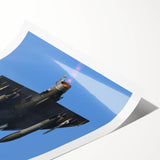 Extra large rolled print featuring a detailed airplane illustration in muted gray tones, ideal for dining room wall art.