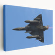 Large canvas print depicting a detailed illustration of an airplane, rendered in grayscale, ideal for kitchen wall art.