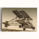 Large black and white stretched canvas featuring an airplane design, suitable for kitchen wall art.