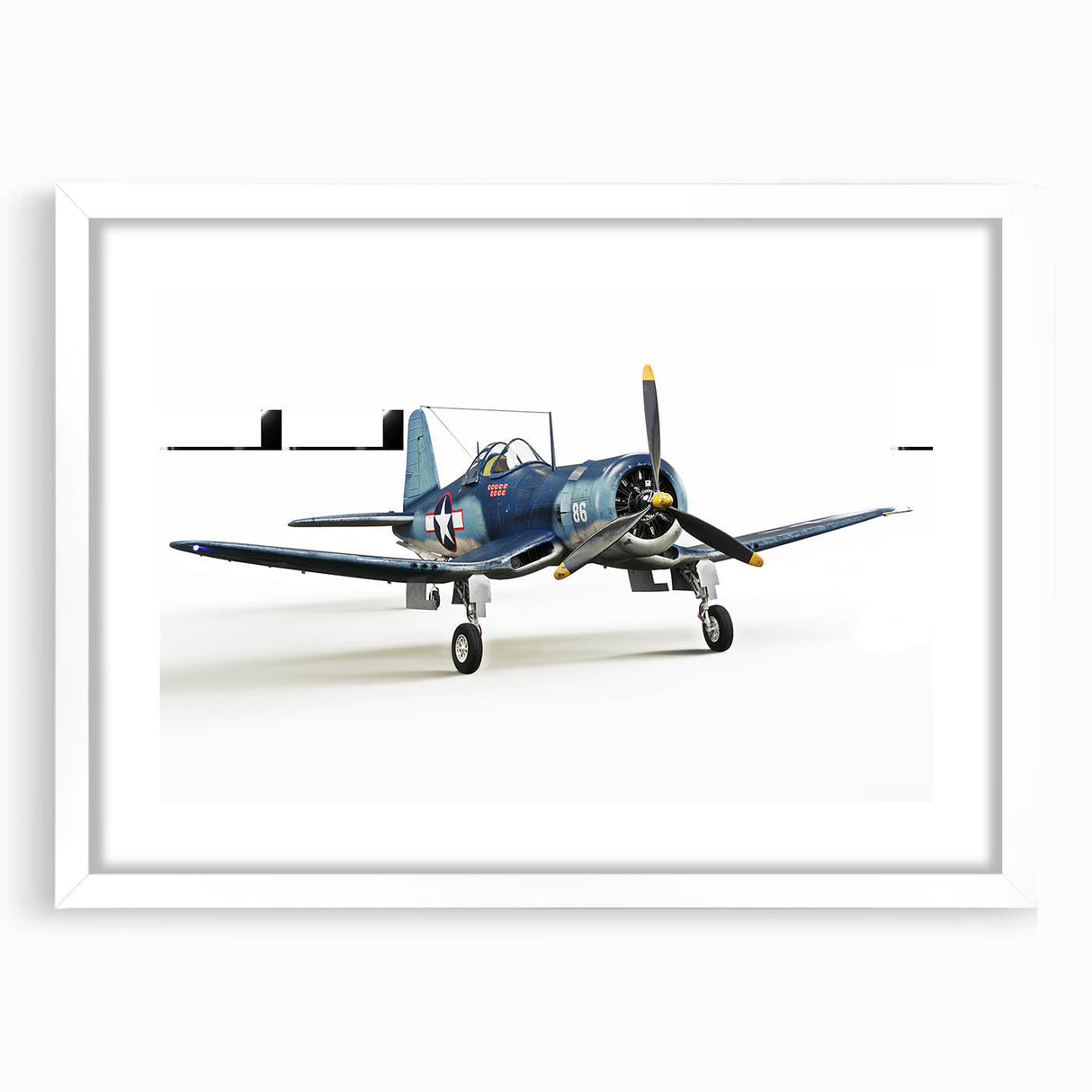Abstract art print of an airplane in textured gray and white tones on a large framed canvas, suitable for living room decor.
