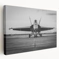 Side view of a vintage airplane in muted gray tones on a stretched canvas, suitable for kitchen wall art.