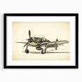 Extra large colorful art print featuring abstract airplanes on textured canvas, framed in black.