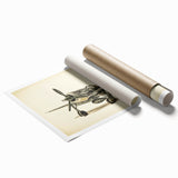 Extra large wall art featuring a detailed airplane design on a rolled print, suitable for dining room or bathroom decor.