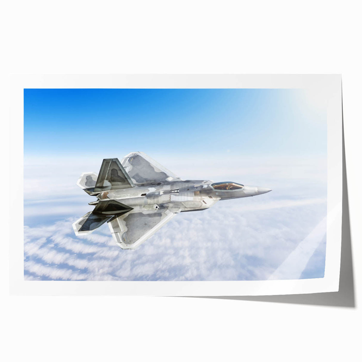 Art deco poster of a vintage airplane, featuring muted earth tones on a rolled print, suitable for dining room decor.