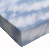 Large art of a vintage airplane in black and white on stretched canvas, suitable for bedroom wall decor.