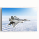 Black and white photograph of an airplane on stretched canvas, suitable as large kitchen wall art.