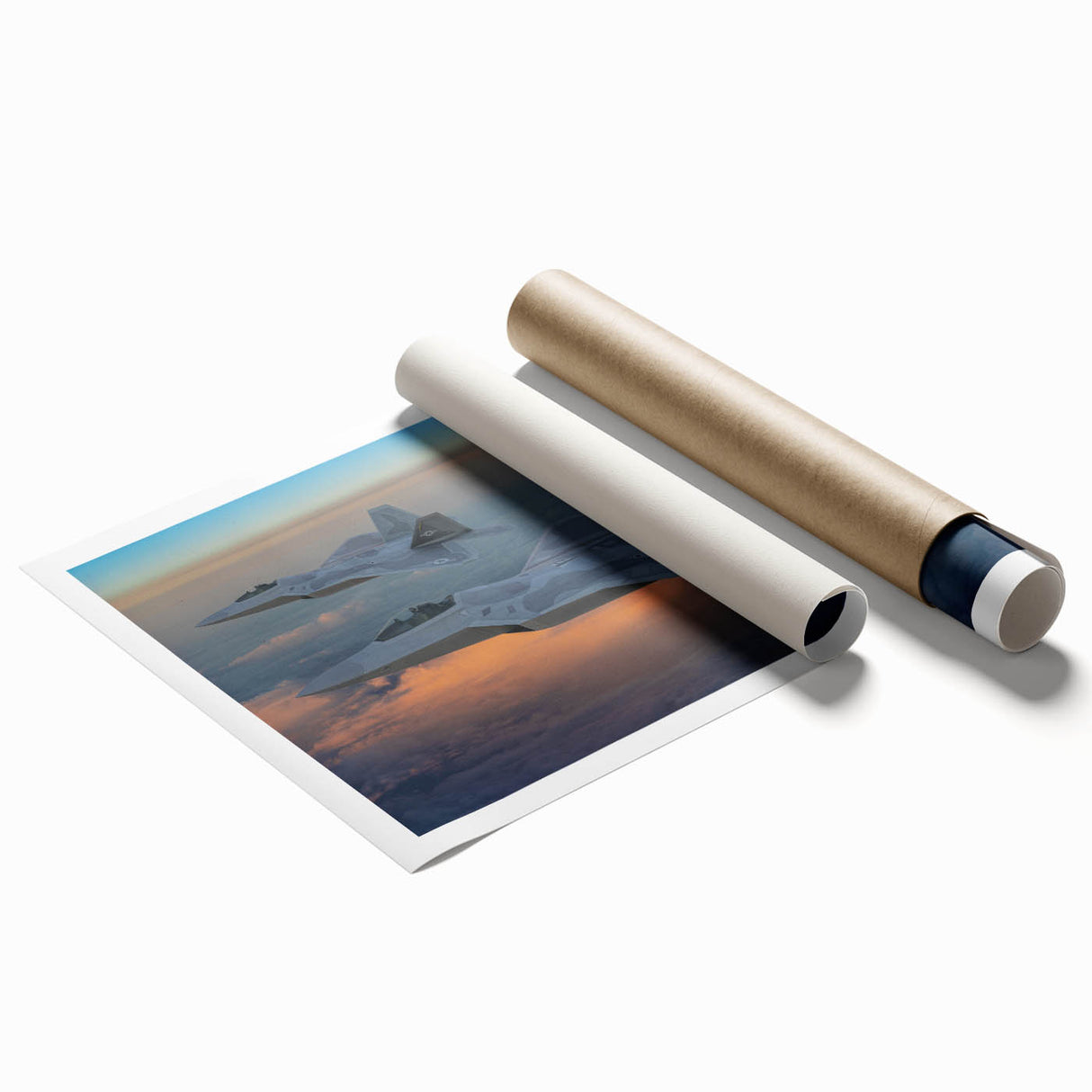 Extra large wall art featuring an airplane design in neutral tones on a rolled print, ideal for dining room decor.
