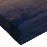 Black and white photo of an airplane on stretched canvas, ideal for bedroom wall art.