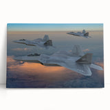 Black and white photo of a vintage airplane on stretched canvas, ideal for kitchen wall art or bedroom decor.