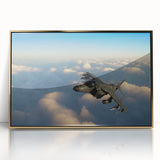 Mid-century modernist style airplane illustration in neutral tones on a framed acrylic, suitable for nursery wall art.