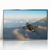 Mid-century modernist art of a silver airplane on acrylic, featuring cool gray tones, ideal for nursery wall art.