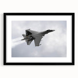 Extra large abstract art print featuring colorful, textured airplanes on a black framed canvas, ideal for living room decor.