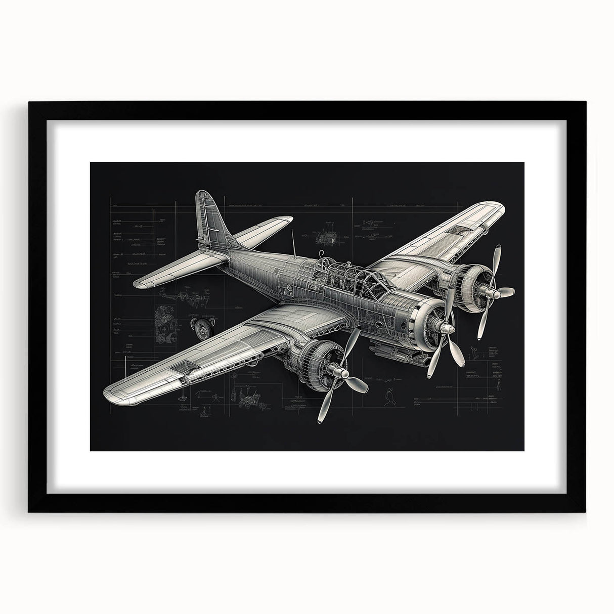 Abstract art print of colorful airplanes in motion on a textured, extra-large canvas, ideal for living room decor.