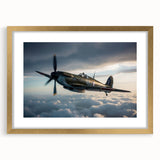Abstract art print of an airplane in gold and black tones, acrylic print, suitable for dining room decor.