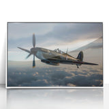 Large abstract wall art featuring a mid-century modernist airplane design in muted gray tones on a white acrylic framed…
