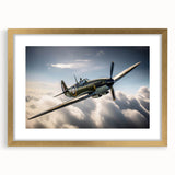 Abstract art print of airplanes in soft gray and blue tones on a framed canvas, suitable for bedroom or dining room decor.